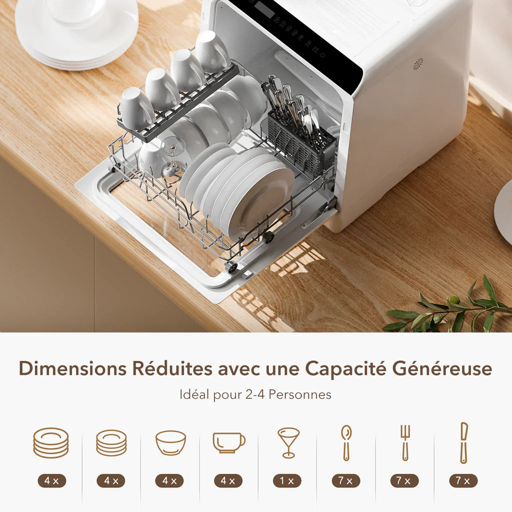 Mini lave-vaisselle de comptoir portable