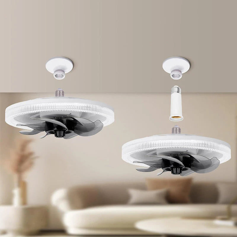 Lampe Ventilateur Silencieuse avec Télécommande Ajustable