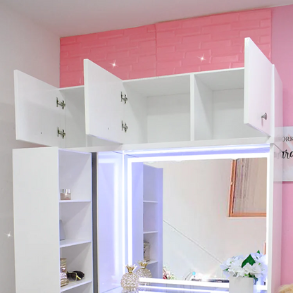 Armoire multifonction avec miroir LED